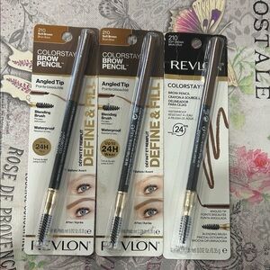3X Revlon Colorstay Brow Pencil Angled tip #210 Soft Brown